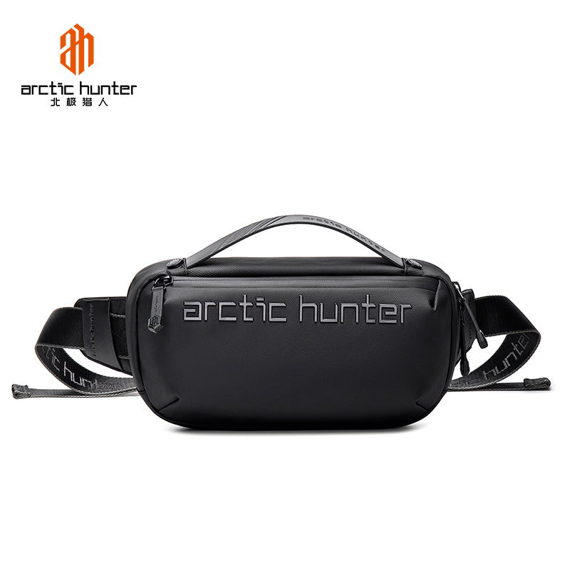 Arctic Hunter Cross Body Travel Sling Bag Water Resistant Anti-Theft Tough Men Series Unisex Messenger Shoulder bag, Y00020 Black