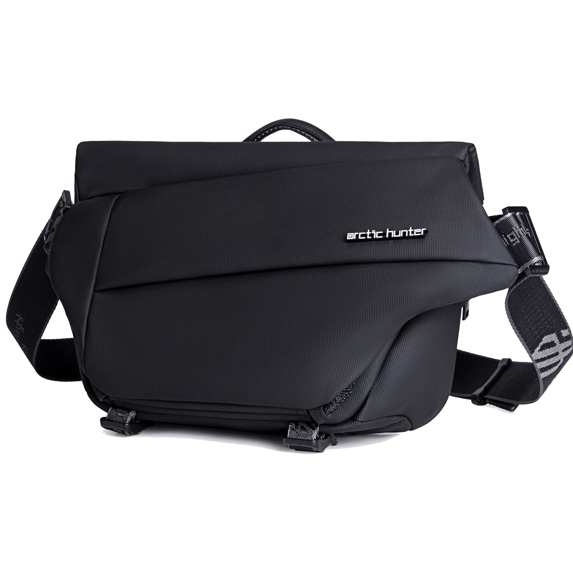 Arctic Hunter Small Cross Body Waist bag for Men Women with Adjustable Buckle and PU Coated Synthetic Water Resistant Shoulder bag for Travel Hiking, Y00046